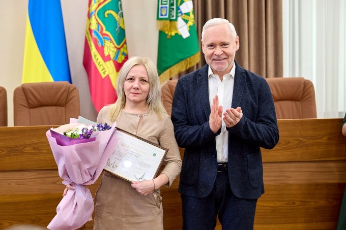 Новини Харкова: Терехов привітав працівниць ПФУ